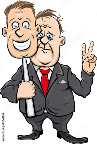 Politician and his mask
