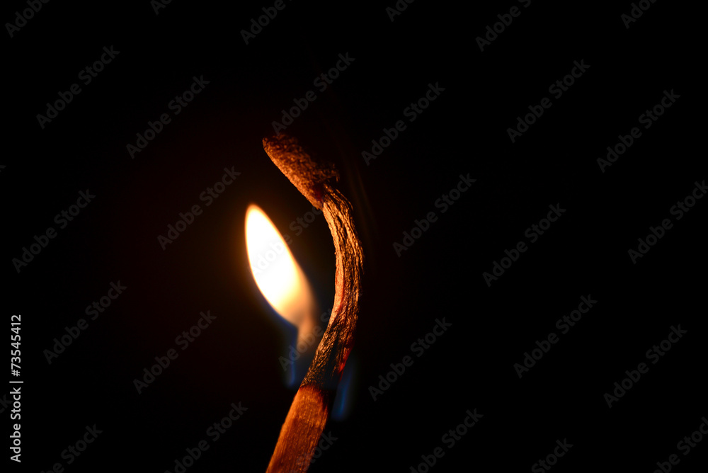 match fire isolated on black background match fire isolated on black background