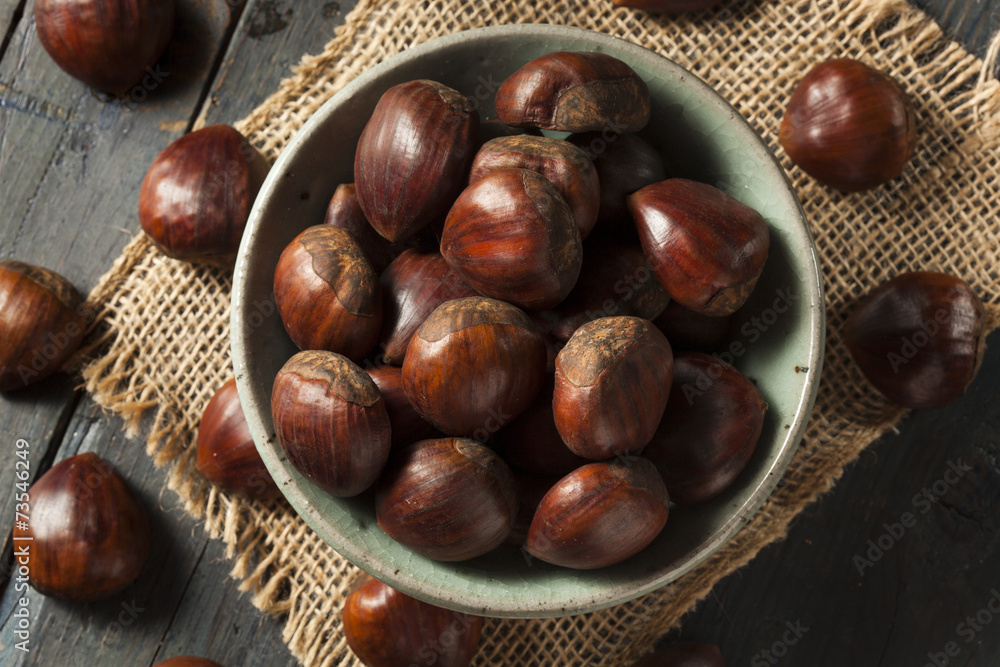 Raw Organic Brown Chestnuts Raw Organic Brown Chestnuts