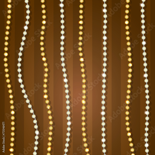 Diamond sparkling beads