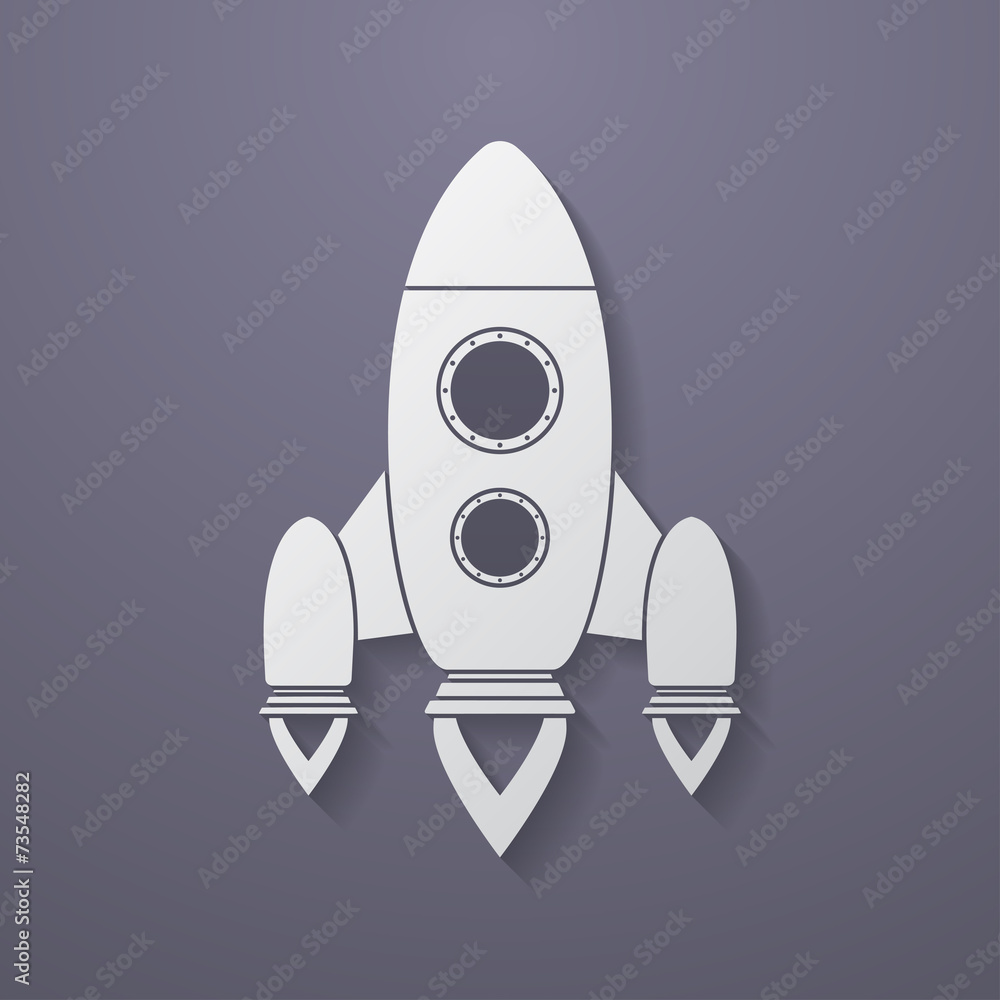 Icon of rocket.