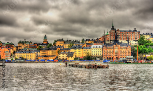 Wallpaper Mural View of Stockholm city center - Sweden Torontodigital.ca