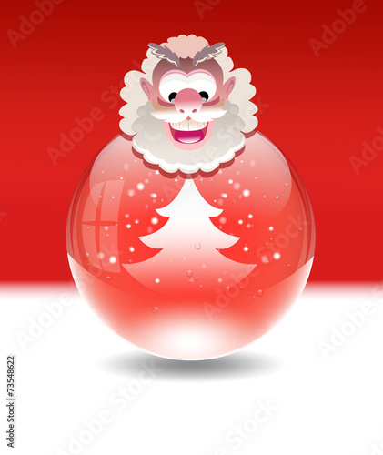 Vector snow globe