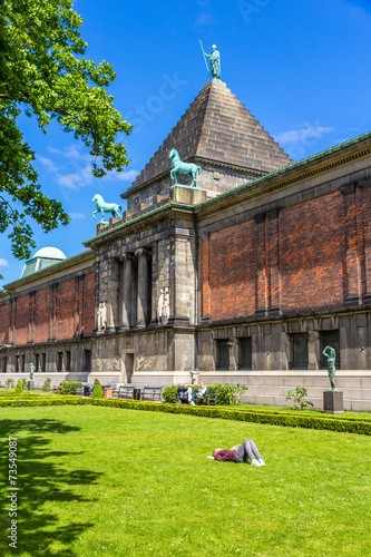 Photography Ny Carlsberg Glyptotek, an art museum in Copenhagen, Denmark