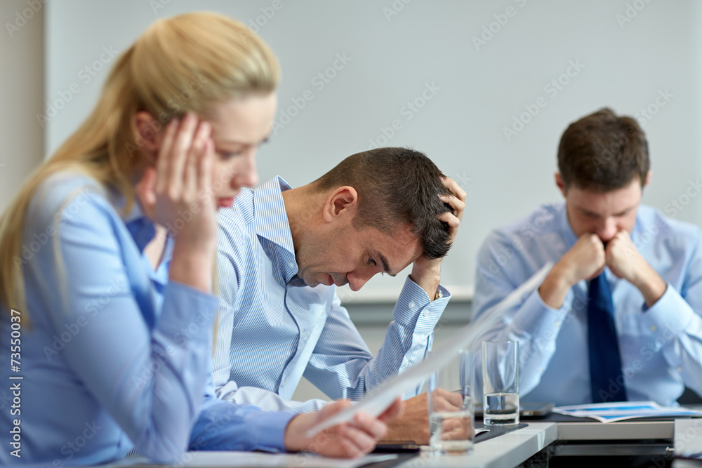 business people having problem in office business people having problem in office