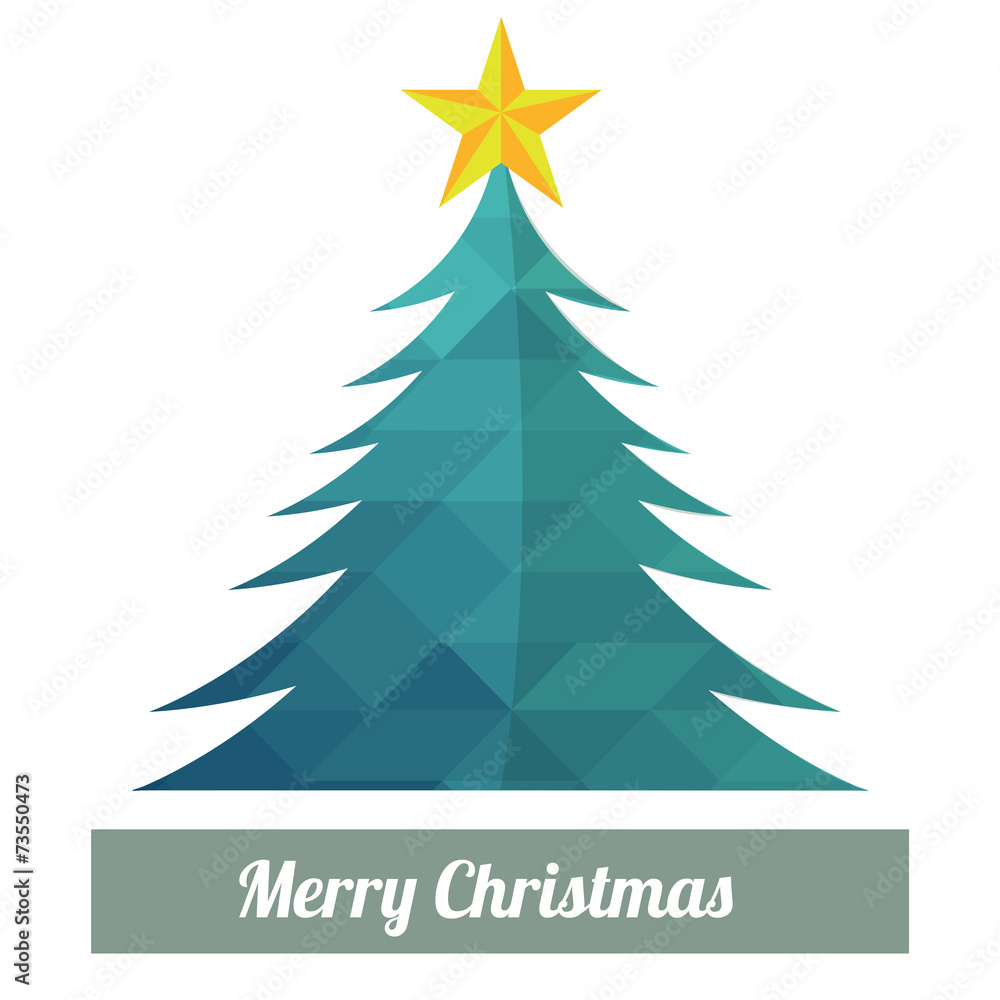 Christmas Illustration over color background Christmas Illustration over color background