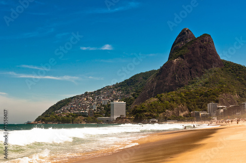 Sunny Summer Day in Ipanema Beach, Rio de Janeiro