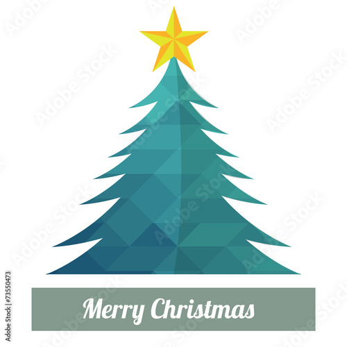 Christmas Illustration over color background