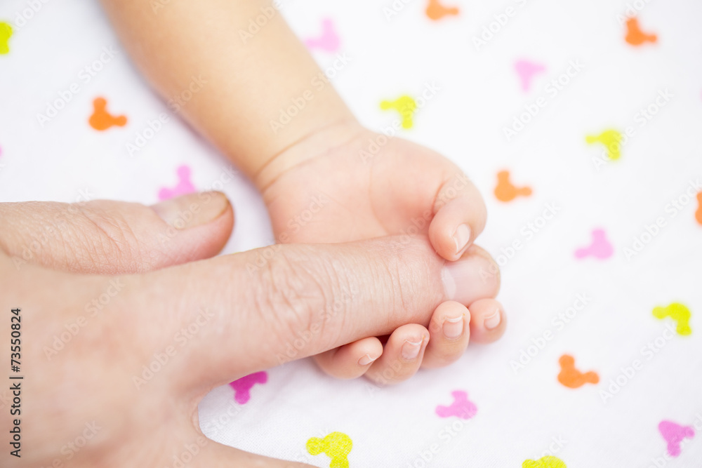 lovely baby with Mam use hand lovely baby with Mam use hand