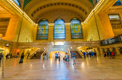 NEW YORK, JUNE 8: commuters and tourists in the grand central st photo