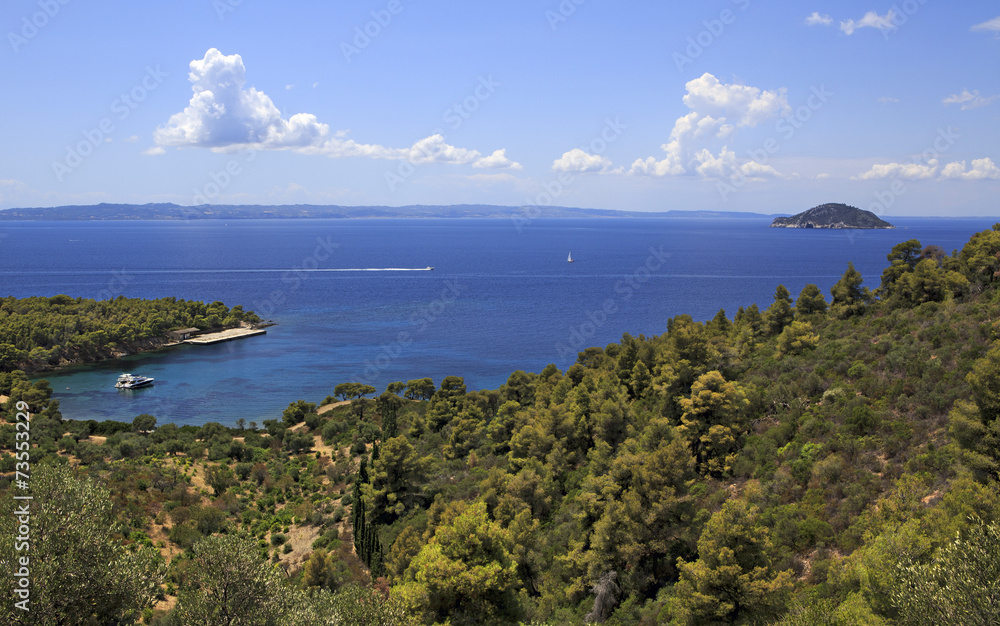 Fototapeta premium Picturesque bay of the Aegean Sea.