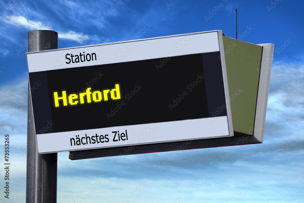 Anzeigetafel 6 - Herford