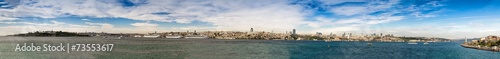 Complete panoramic view of Istanbul from Maiden's Tower