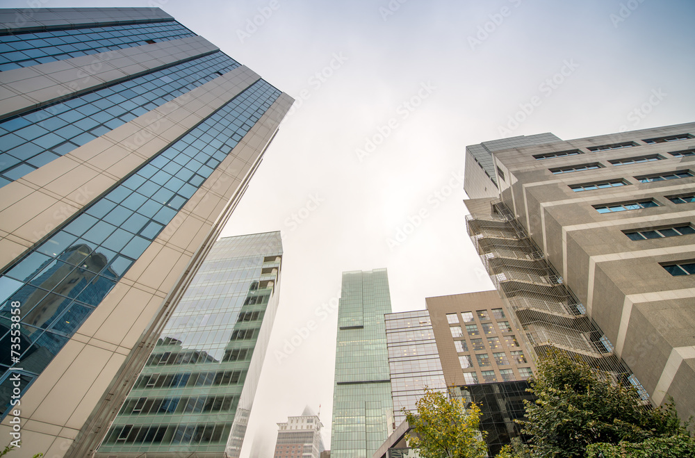 Obraz premium Levent skyscrapers in Istanbul, Turkey