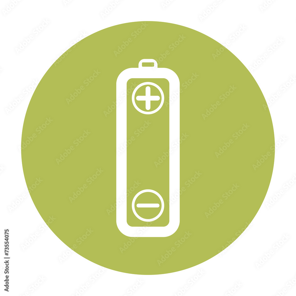 Vector battery icons on white background Vector battery icons on white background