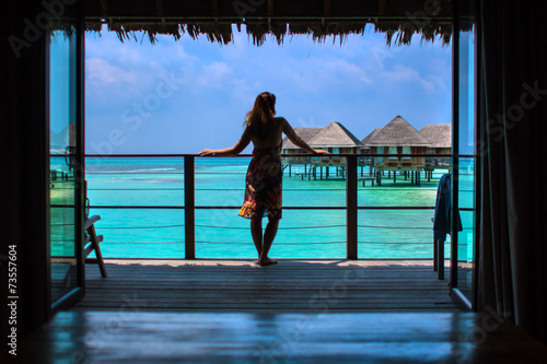 Woman look at the sea