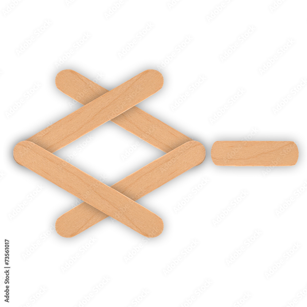 wood ice-cream stick isolated on white background wood ice-cream stick isolated on white background
