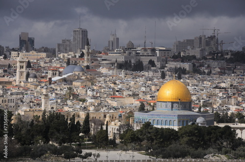 Photography Dunkle Wolken über Jerusalem