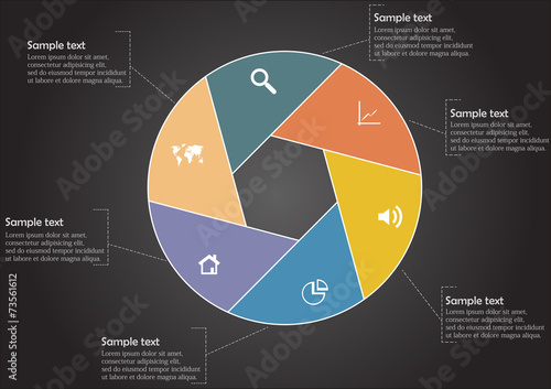 Hexagon infographic