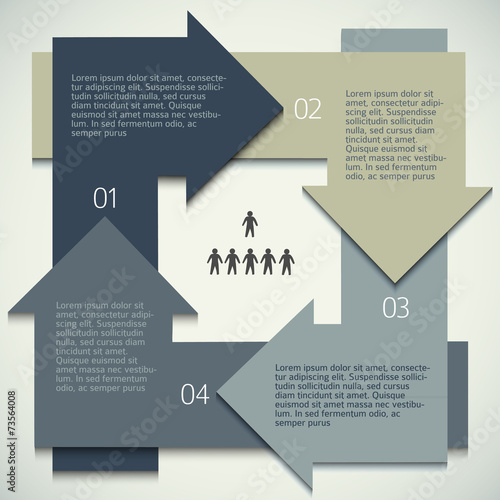 infographics-arrows-circle-business-process-management