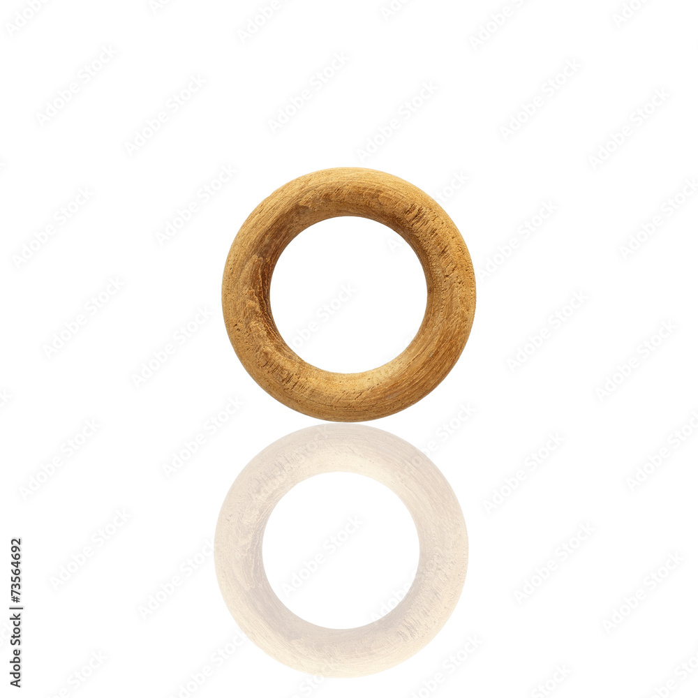 Wooden curtain hanger isolated on white background Wooden curtain hanger isolated on white background