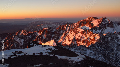 Lever de soleil au toubkal