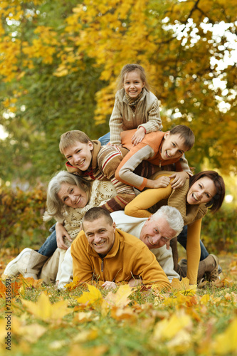 Happy smiling family