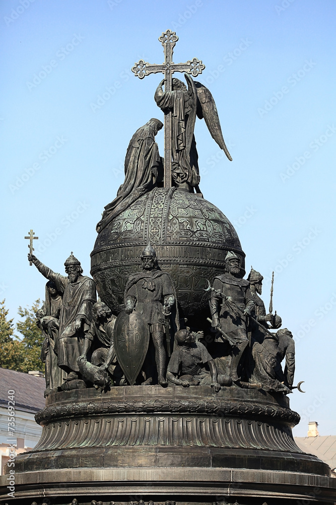Bronze monument to the Millennium of Russia
