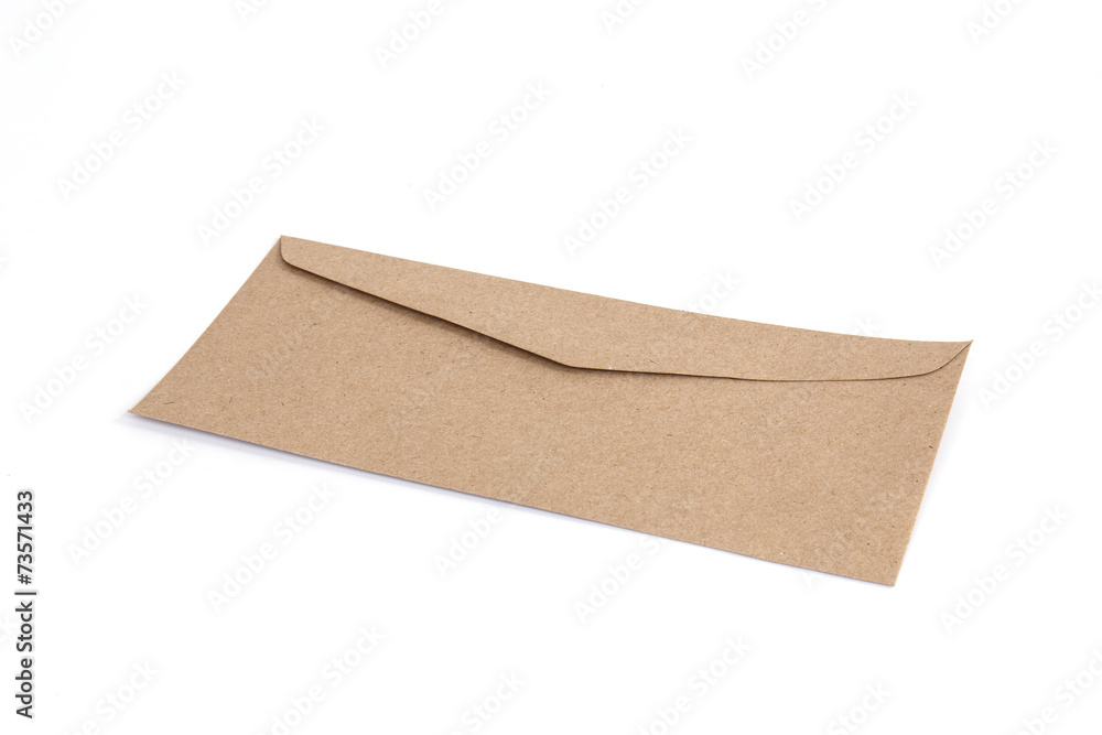 Brown envelope made by recycled paper Brown envelope made by recycled paper
