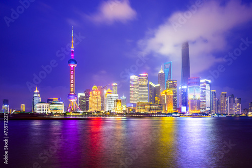 Shanghai  China City Skyline