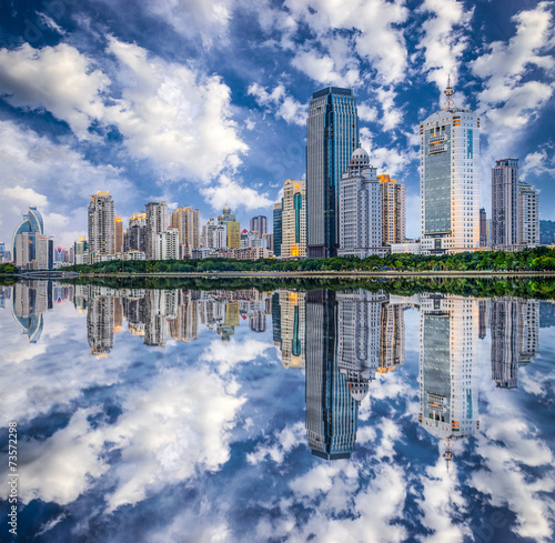 Xiamen  China City Skyline