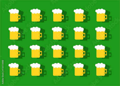 Beer pattern background