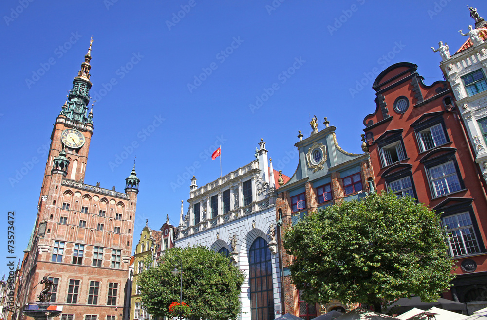 Old Town Hall in City of Gdansk, Poland