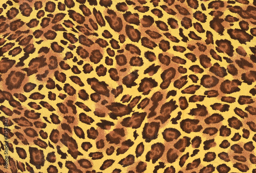 Brown leopard pattern.Spotted animal print as background.