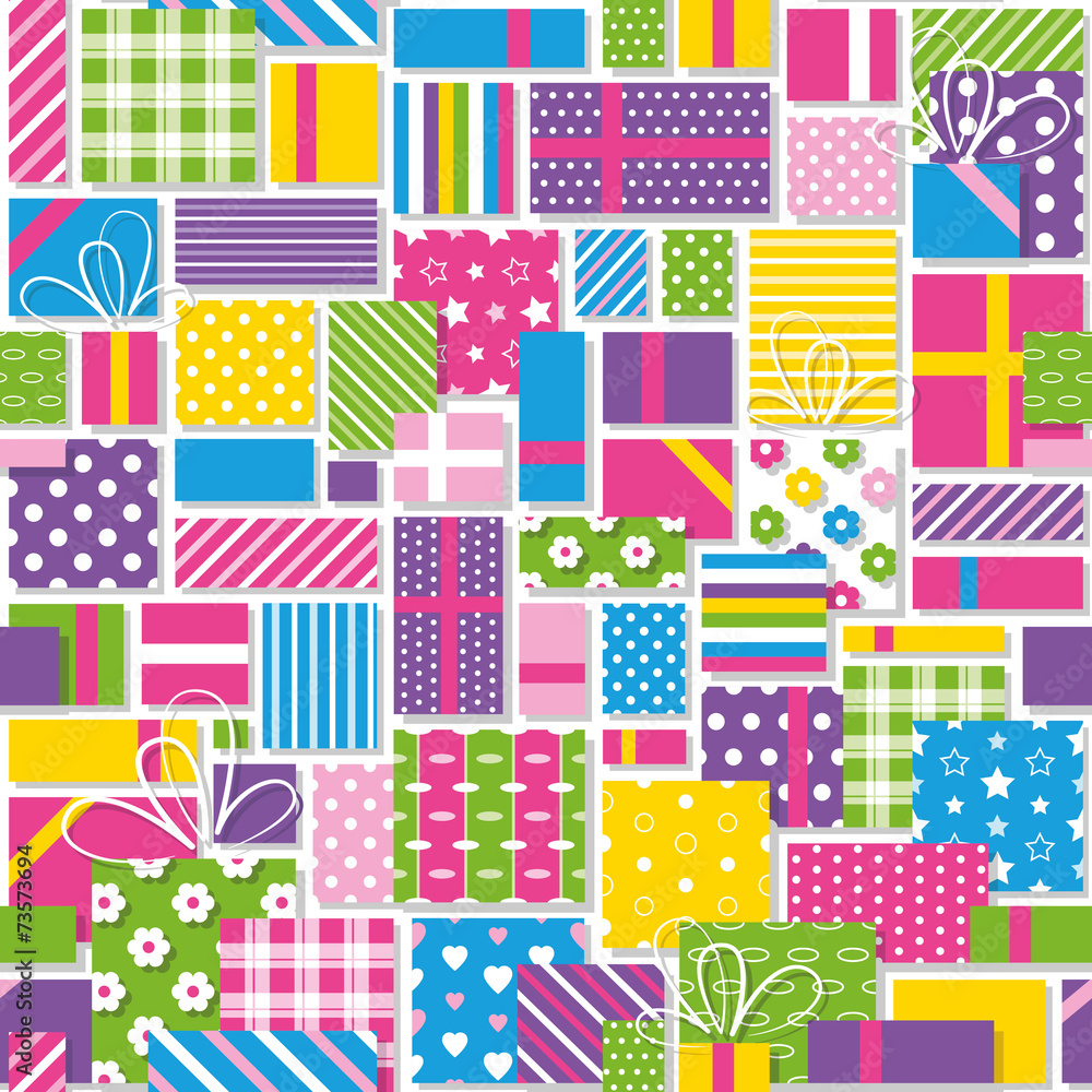 colorful birthday presents collection pattern colorful birthday presents collection pattern