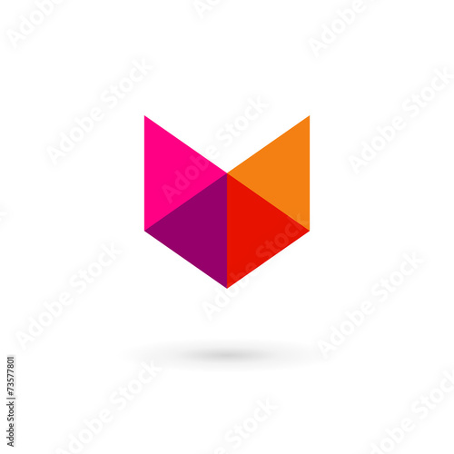 Free Download Letter V mosaic shield logo icon design template elements - GFXLoad