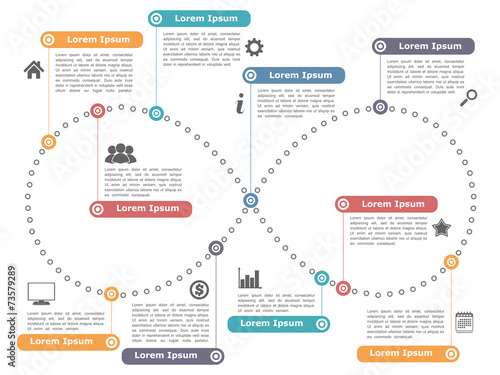 Design Template with Infinity Shape