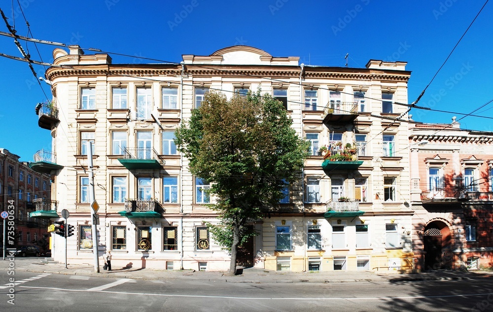 Vilnius town old residential house on September 24, 2014