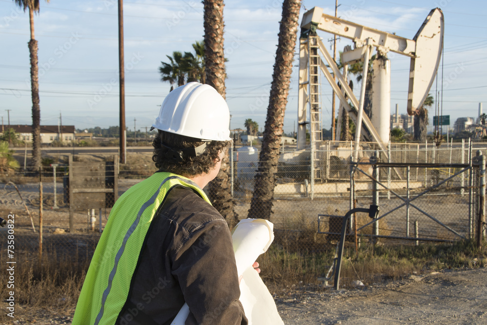 Engineer at oil pump Engineer at oil pump