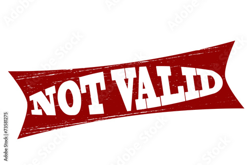 Not valid