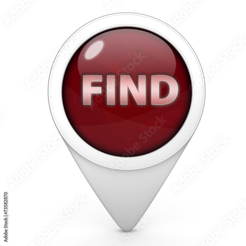 Free Download find pointer icon on white background - GFXLoad