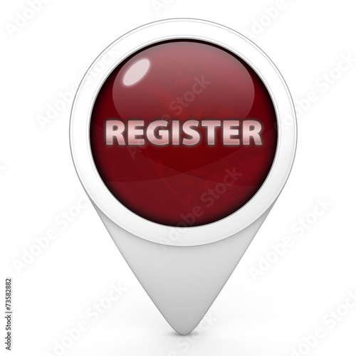Free Download register pointer button on white background - GFXLoad