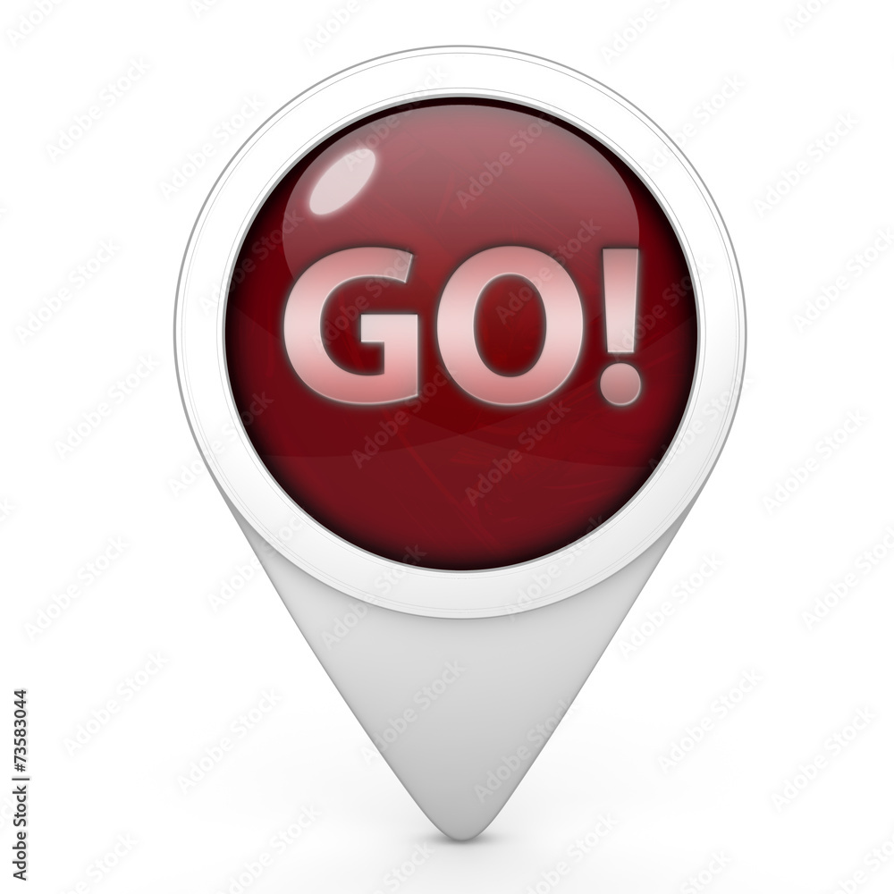 go pointer icon on white background go pointer icon on white background