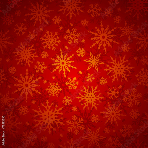 Christmas seamless background with snowflakes. Vector.