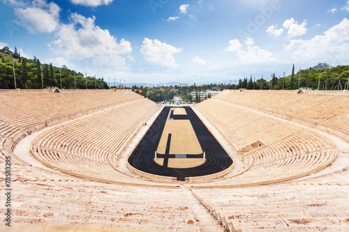 Top view of Panathenaic Stadium in Athens