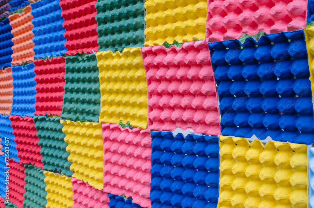 Paper egg tray, Colorful background Paper egg tray, Colorful background