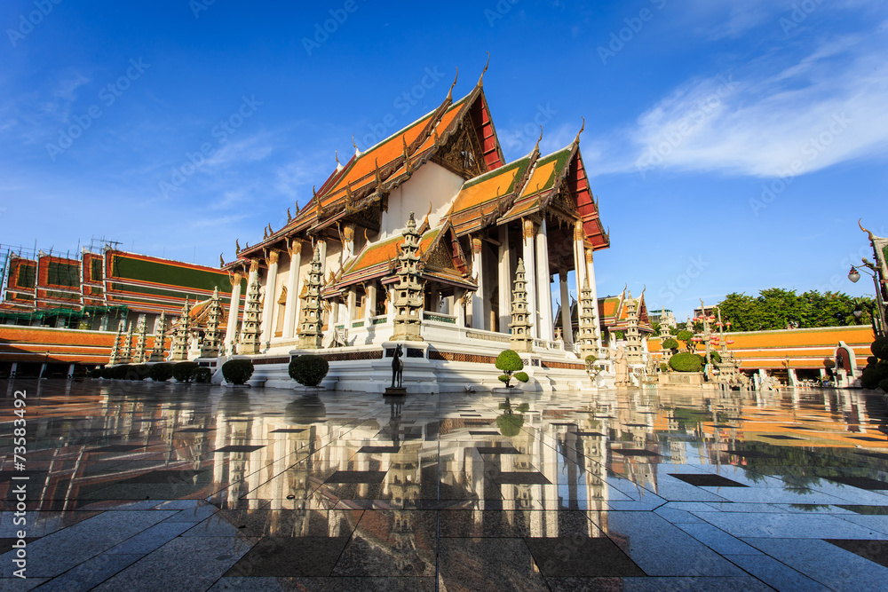 Temple in Bangkok Wat Suthat, Thailand.