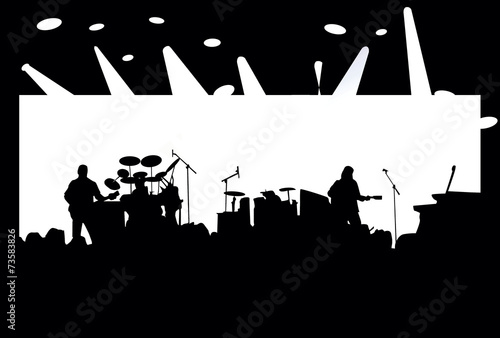 Rock concert illustration