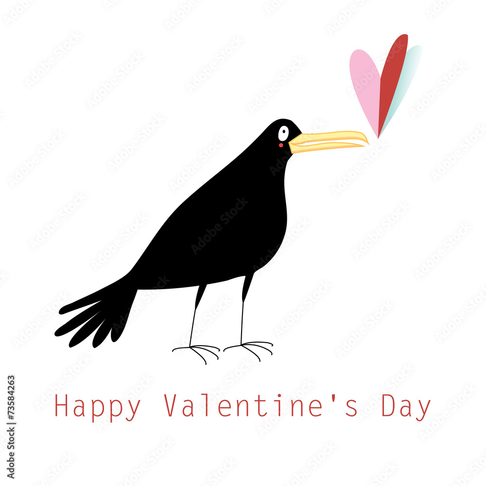 Obraz premium graphic love with a rook