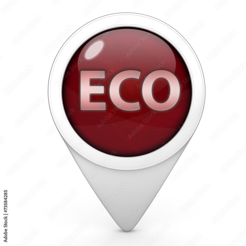 eco pointer icon on white background eco pointer icon on white background